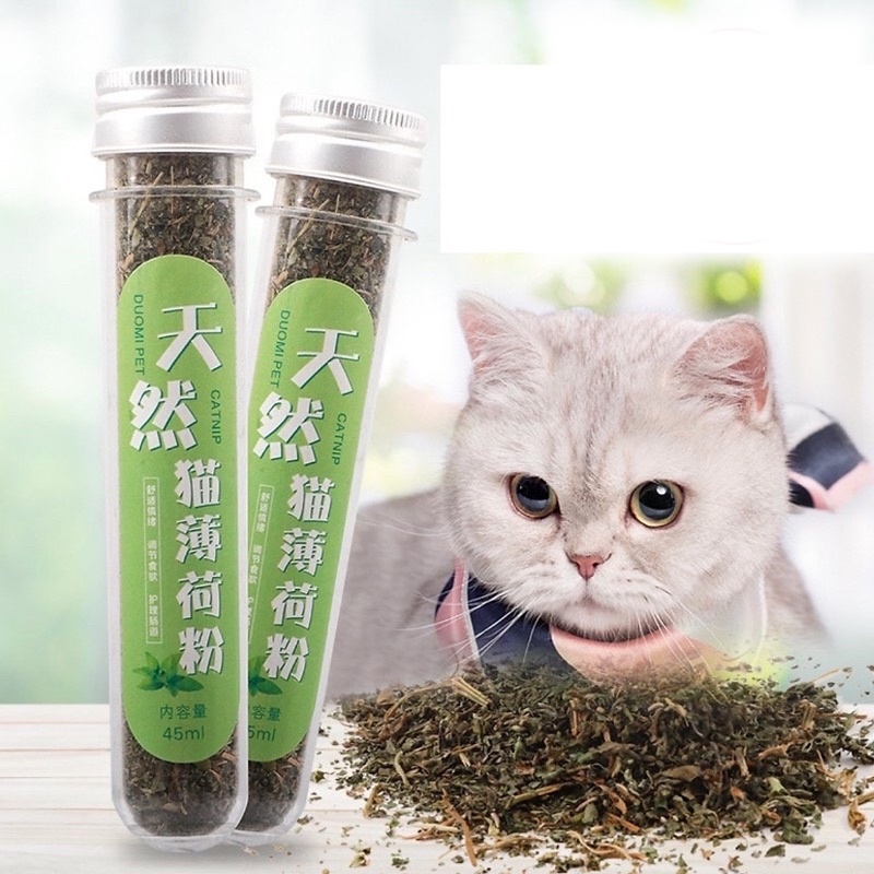 Cỏ Bạc Hà- Cỏ Khô Cho Mèo Dạng Ống - Catnip Cho Mèo