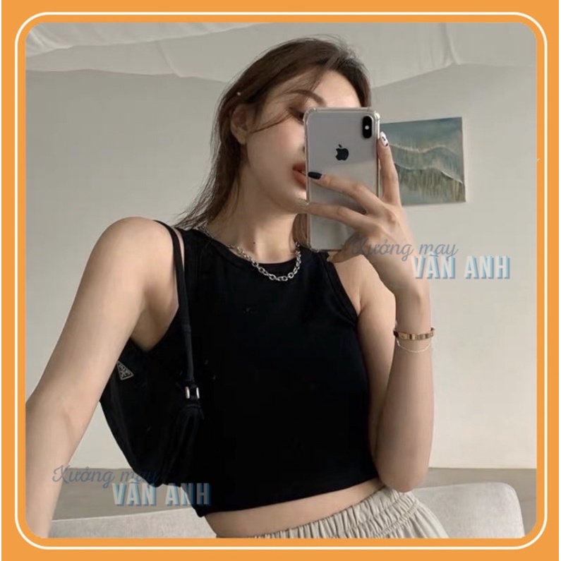 Áo croptop nữ , áo ba lỗ chất cotton thoáng mát