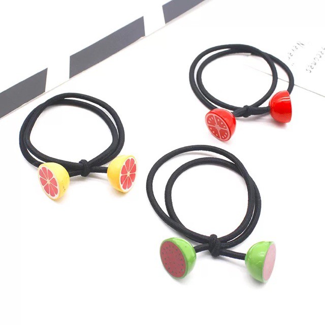 Dây buộc tóc hình hoa quả doremon