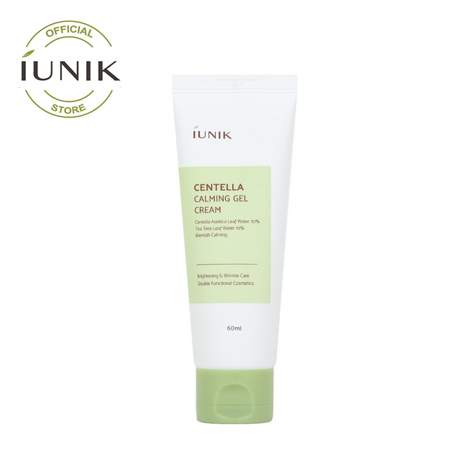 [Nhập mã LTNP50 giảm 10%] Kem dưỡng dạng gel rau má dành cho da mụn và nhạy cảm IUNIK Centella calming gel cream 60ml