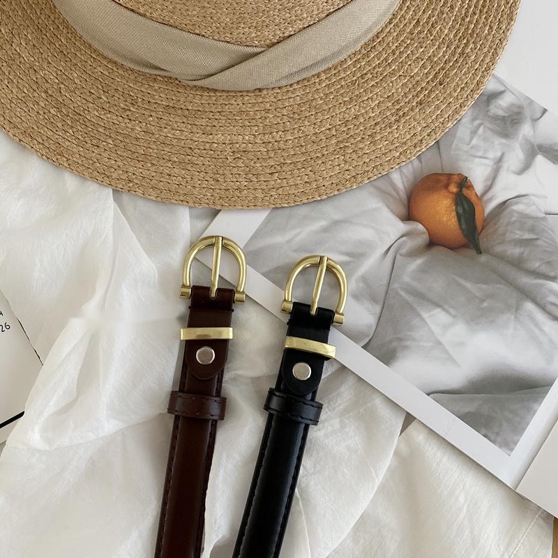 Thắt lưng mỏng thiết kế đơn giản phong cách cổ điển thời trang