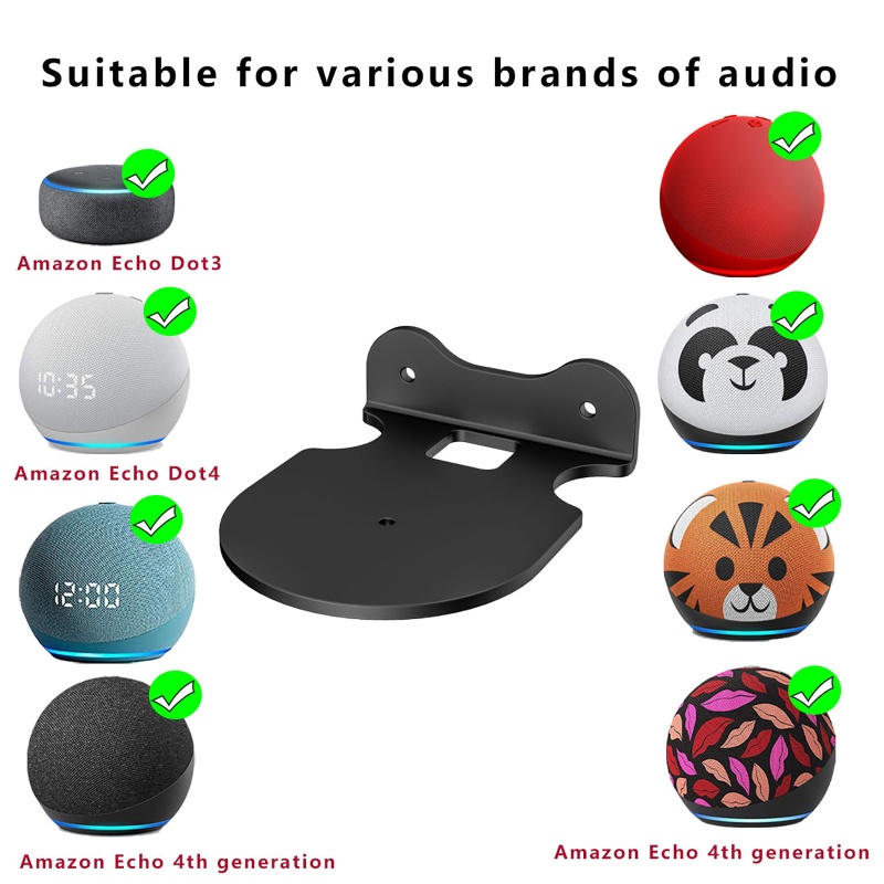 Giá Đỡ Gắn Tường Nhỏ Gọn Tiết Kiệm Không Gian Cho Echo Dot 4