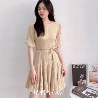 Đầm cổ thuyền kèm belt