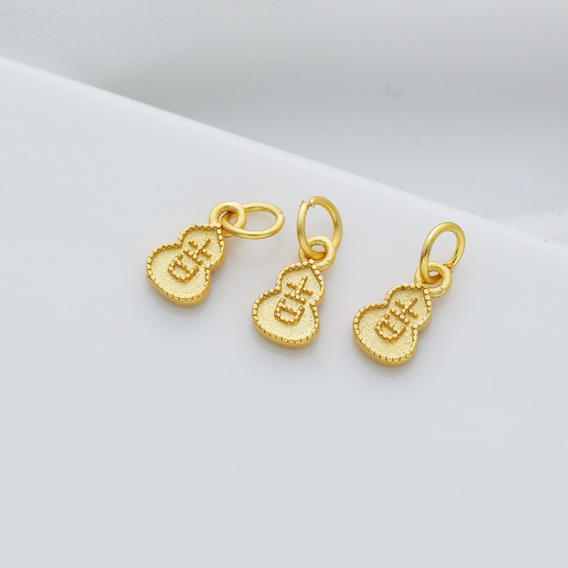 Phụ Kiện Trang Sức Hình Quả Bầu Màu Sắc Vàng Đồng Cổ Điển diy