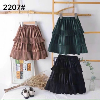 chân váy nhung tầng cao cấp cho bé 14-26kg