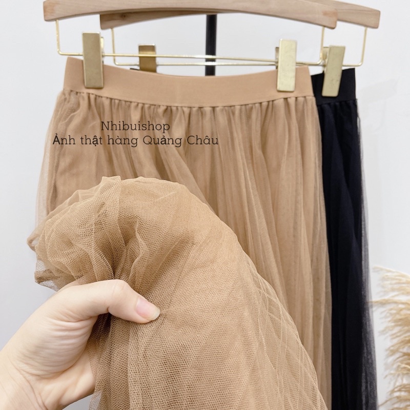 Chân váy midi xếp ly voan | BigBuy360 - bigbuy360.vn