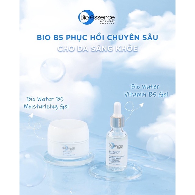 Combo dưỡng ẩm Bio-Water (Tinh chất Vitamin B5 30ml+ Kem dưỡng Moist in gel 50g)