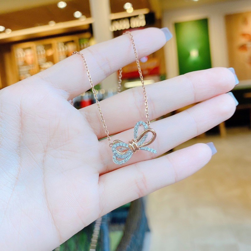 Vòng Cổ Nơ- Màu Rose