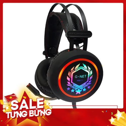 Tai nghe Gaming G-Net H99 7.1 Led Kết nối USB I Head phone GNET H99 7.1 RGB LED - Hàng nhập khẩu