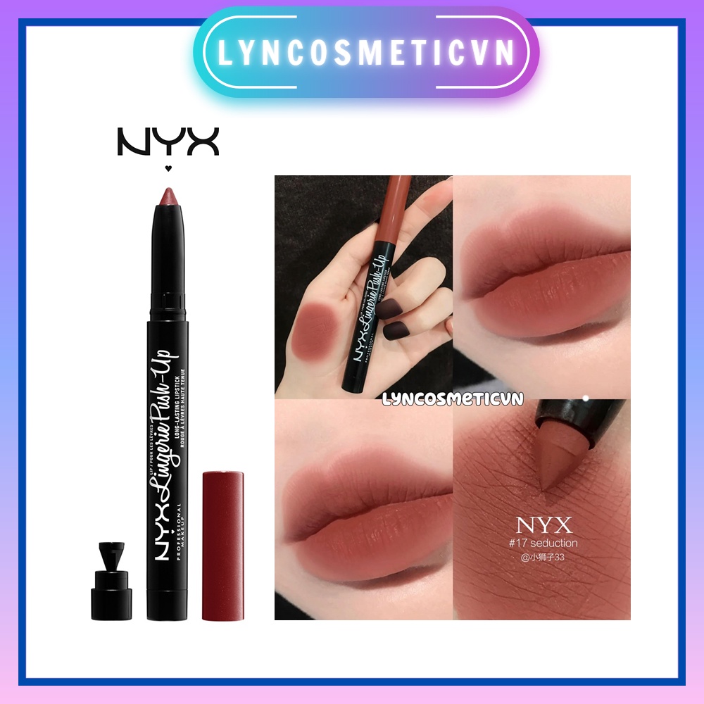 Son sáp Bút chì mịn môi NYX LIP LINGERIE PUSH-UP LONG-LASTING LIPSTICK