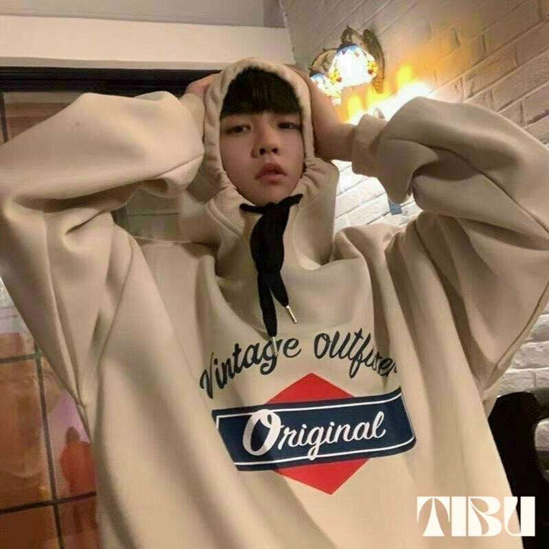 Áo Khoác Hoodie Nỉ Có Mũ Form Rộng original TIBU, Nhiều Màu Unisex Nam Nữ Ulzzang