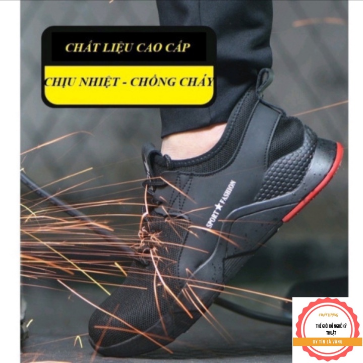 Giày Bảo Hộ Lao Động Nam Siêu Bền Mũi Sắt – Đế Lót Thép Chống Đinh, Chống Dập Ngón, Chống Tĩnh Điện ( mẫu 03 )