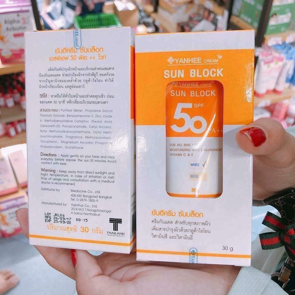 Kem chốnǥ nắng Yaņhee Cream Sun Block SPF 50 PA++