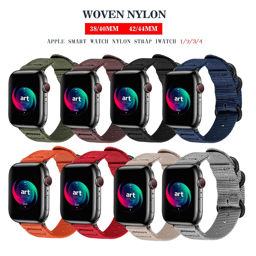 Nylon Apple Watch Nylon Watchband 42mm 38mm fabric-like strap Apple iWatch 5/4/3/2/1