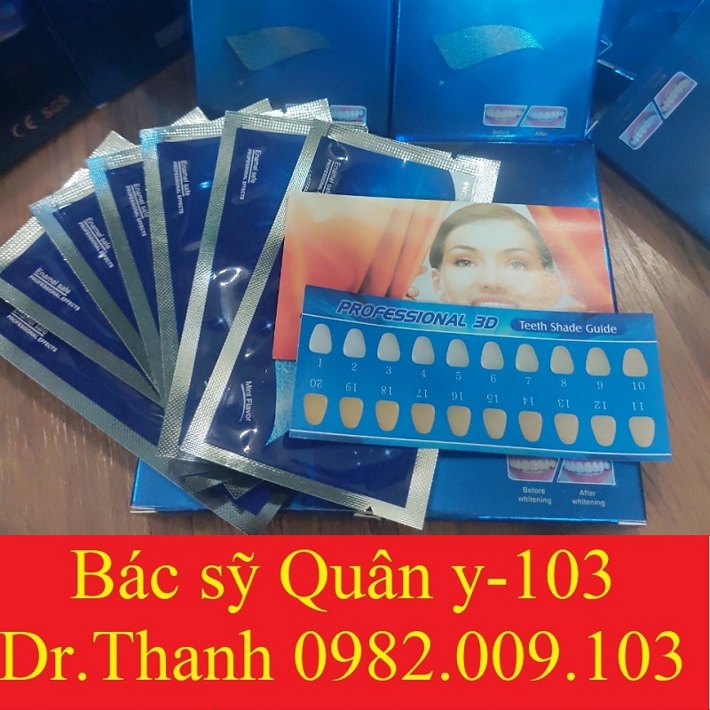 Miếng dán làm trắng răng 3d 5d tiện dụng