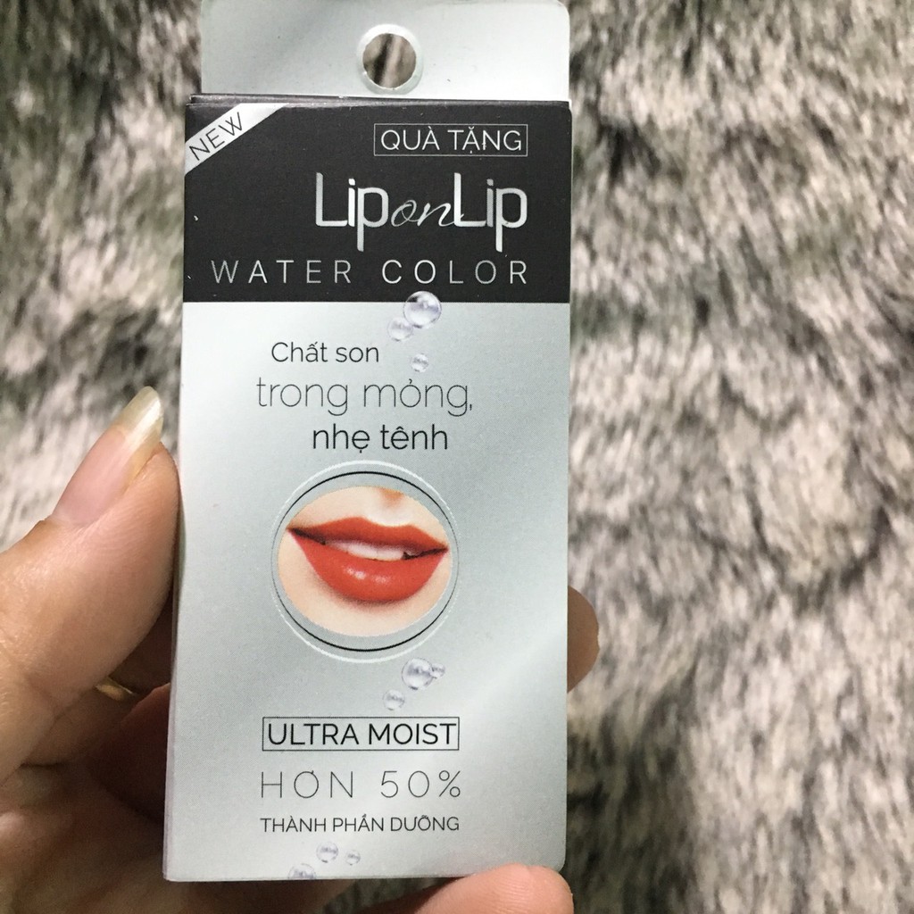 Sample son Son trang điểm dưỡng tối ưu Lip On Lip Water Color 0.5g - Cam đào