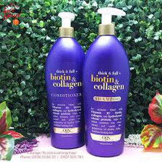 Dầu Gội Ogx Biotin & Collagen 1,18L (Có Vòi Xịt)