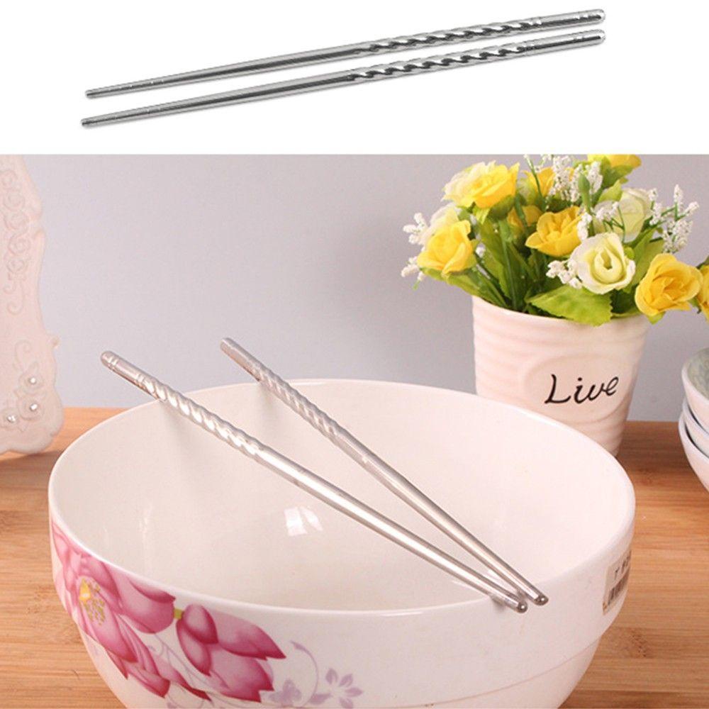 Bộ 5 Cặp Nút Rỗng Di Động Tuyệt Vời|Kẹp Gắp Thức Ăn Bằng Thép Không Gỉ Siêu Nhẹ Chống Trượt