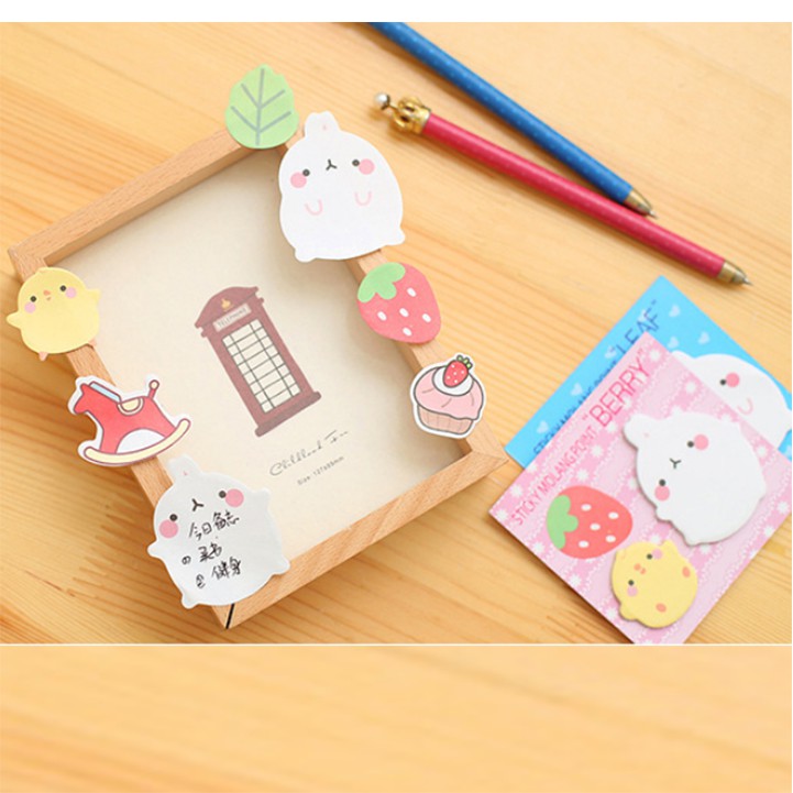 Giấy ghi chú note molang 3 chi tiết stick