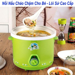 Nồi Nấu Cháo Chậm Cho Bé 1.5l Tiện Lợi Đa Năng Bảo Hành Uy Tín