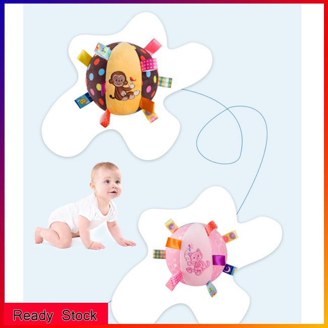 kl Baby Ball Plush Ball Toy Super soft comfort ball Easy to Grasp Bumps Help Develop Motor Skills