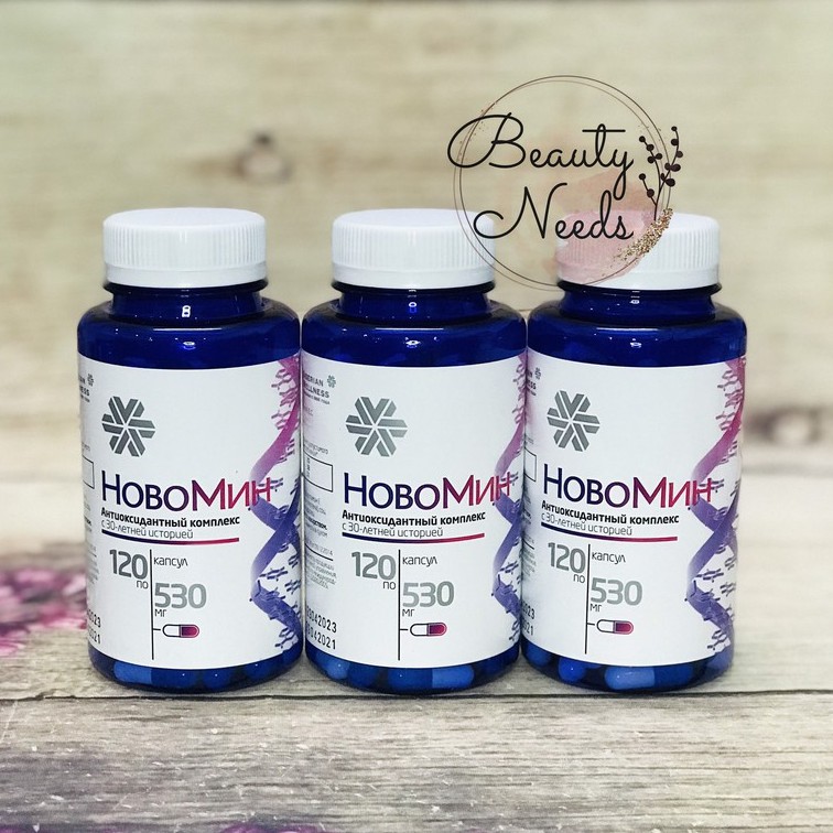 Viên uống chống oxy hóa, phục hồi tế bào khỏe mạnh Siberian Novomin Formula 4 – 120 viên