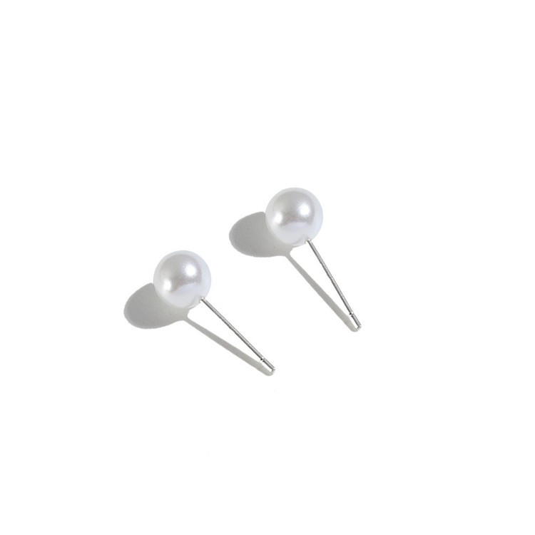 Bông Tai Ngọc Trai Thời Trang Sang Trọng 8mm Dành Cho Nữ