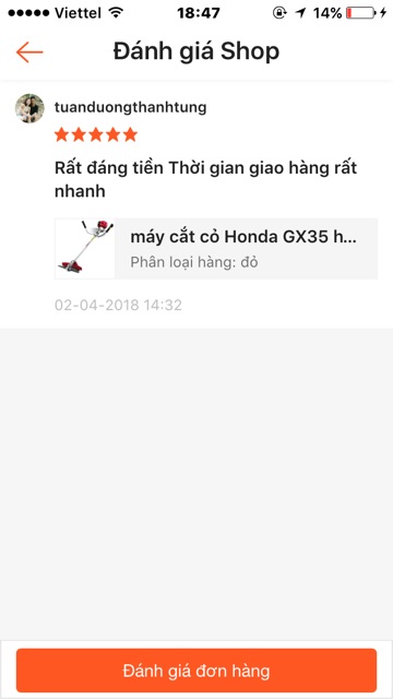 máy cắt cỏ Honda GX35 hàng đẹp