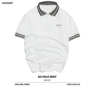 Áo thun polo nam thêu chữ phối cổ kẻ dọc, chất vải Cotton co giãn ,thoáng mát RUBYSHOP988