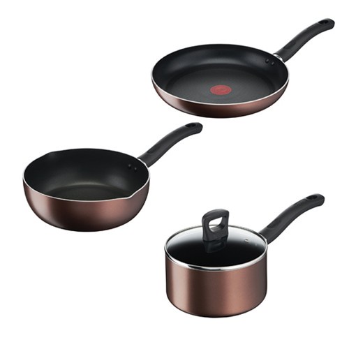 Combo Tefal Day By Day Chảo chiên 24cm &amp;Quánh 18cm&amp;Chảo chiên sâu lòng 24cm