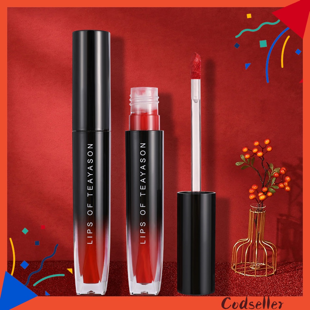 CODseller Lipgloss Lasting Color Velvet Effect Cosmetics Matte Sexy Red  Liquid Lipgloss for Beauty