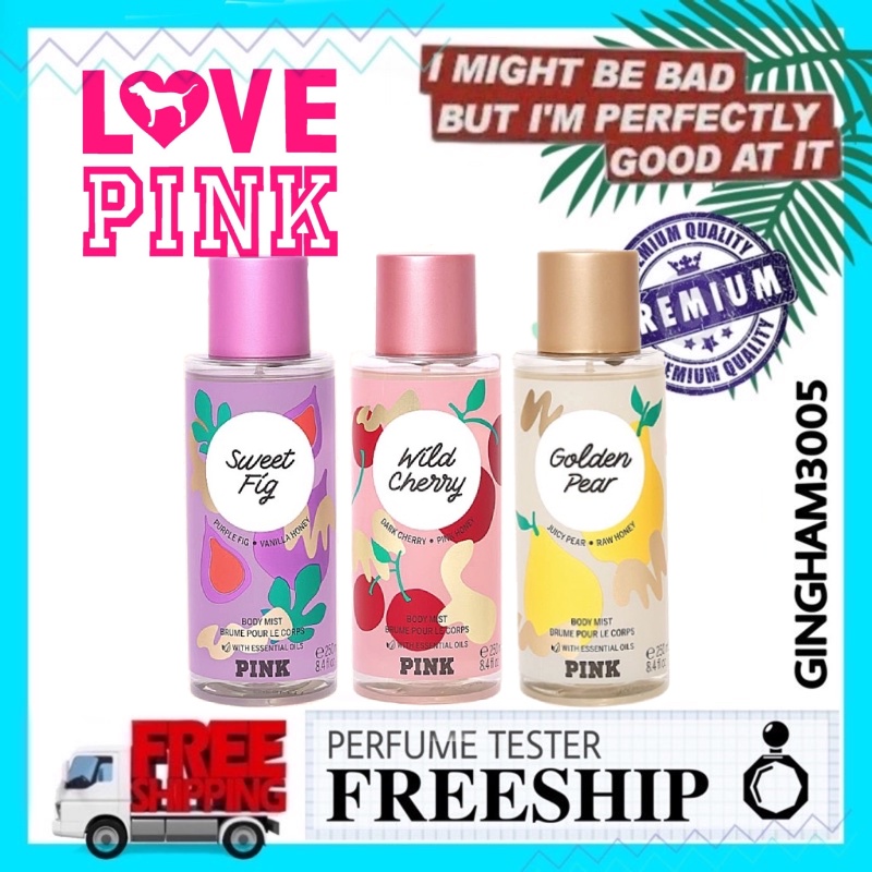 ✡✡ Xịt thơm Body Mist Victoria’s Secret | Golden Pear | Wild Cherry | Sweet Fig 250ML ℀