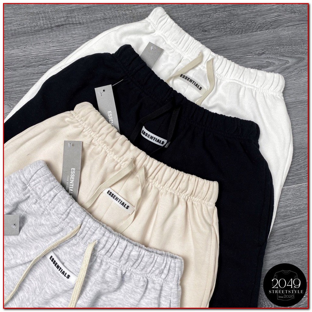 Quần short nỉ cotton Essentials , quần nam nữ unisex , 2049 Streetstyle ST21