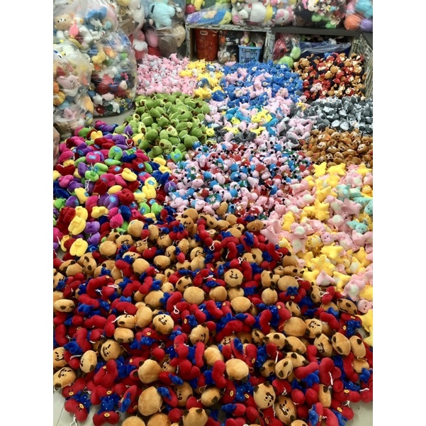 Gấu bông móc khoá balo size 12-15cm