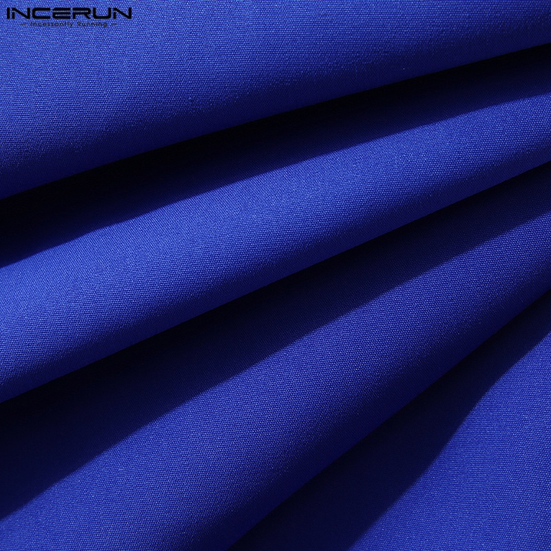 Quần yếm Incerun dáng rộng dây đeo phong cách hippie cho nam