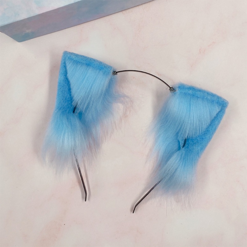 Băng Đô Tai Mèo Phối Lông Hóa Trang Halloween