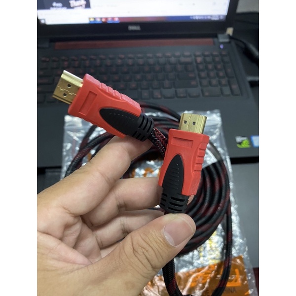 Dây cáp HDMI tròn loại tốt dài 1.5m 2m 3m 5m 10m 15m chuẩn hình ảnh chất lượng cao  -  Mecstore