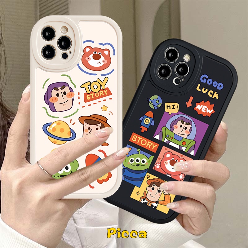 Ốp Điện Thoại Cho OPPO A55 / 15 / 57 2022 / 12 / 95 / 16K / 76 / 5S / 74 / 3S / 54 / 7 / 16E / 96 / 33 / 36 / 1K / 9 / 94 / 5 / 15S Câu Chuyện Lotso Bìa Mềm