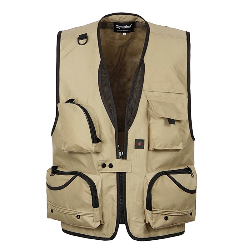 Photographer Casual Men's Vest Multi-pocket Leisure Outdoor Oversize Vest