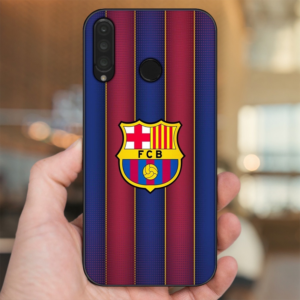 Ốp lưng Huawei P30 Lite, Nova 4e viền đen in hình Barcelona Barca