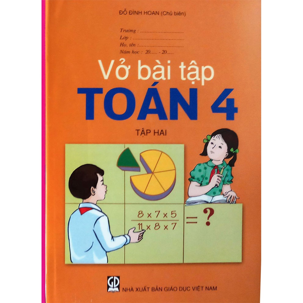 Sách - Vở bài tập Toán 4 - tập hai