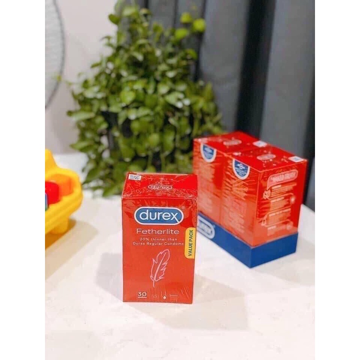 Bao Cao Su Durex Fetherlite Của Úc Siêu Mỏng Hộp 30 Chiếc