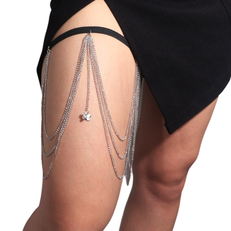 Dây Xích Đeo Đùi Hình Bướm Phong Cách Gothic Gợi Cảm Cho Nữ