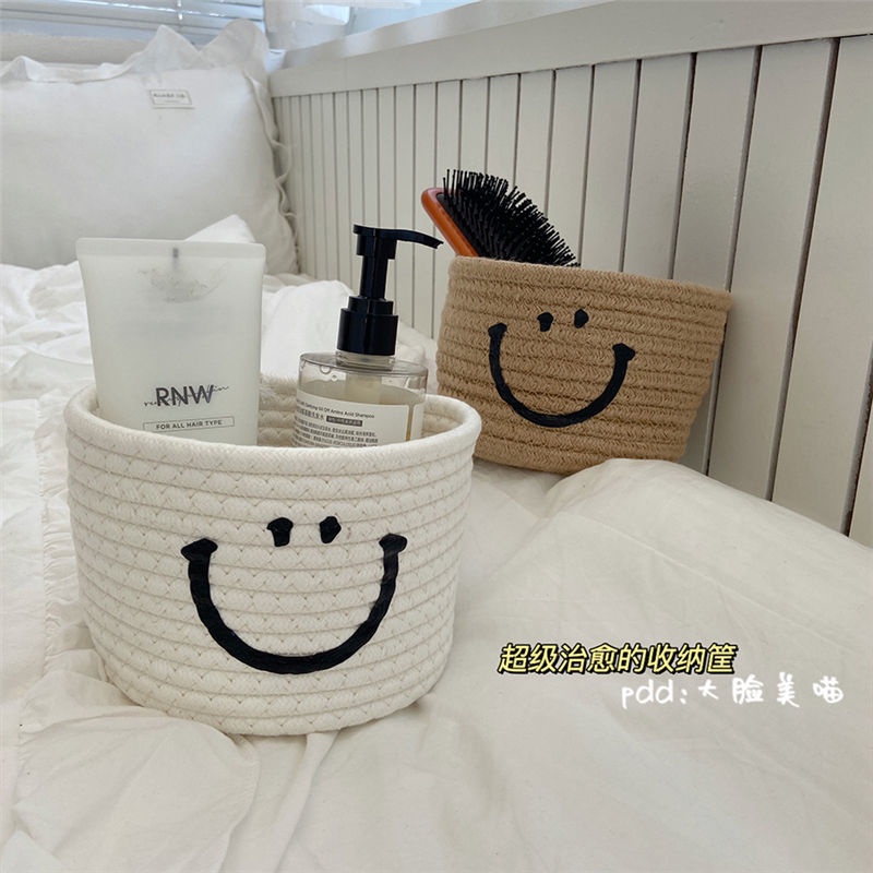 Giỏ Đựng Đồ Dùng / Mỹ Phẩm Để Bàn Tiện Dụng Cho Phòng Khách / Ký Túc Xá