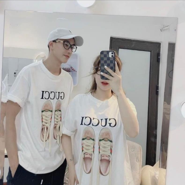 Áo phông Qc from rộng ,áo thun nam nữ chữ Gucci ! #