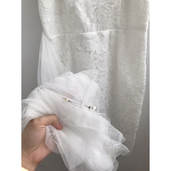 Thanh lý đầm dự tiệc màu trắng