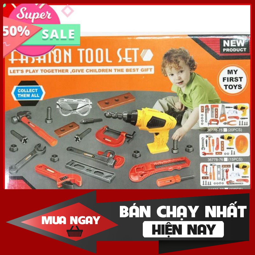 BỘ DỤNG CỤ SỬA CHỮA (KHOAN CHẠY PIN) kềm, búa