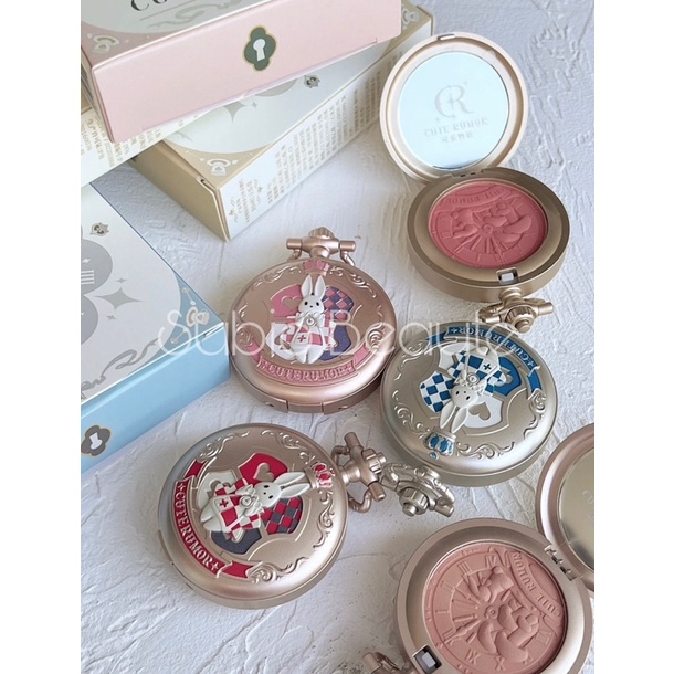 Phấn má thỏ đồng hồ quả quýt Cute Rumor