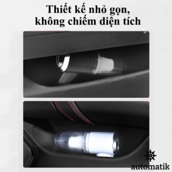 Máy Hút Bụi Cầm Tay, Máy Hút Bụi Mini Không Dây, Vệ Sinh Ô Tô, Gia Đình, Hút Bụi Giường Nệm, Lông Chó Mèo freeship HB1