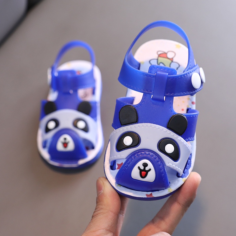 Dép Sandal Rọ Gấu Panda Mềm Êm Chống Trượt Cho Bé